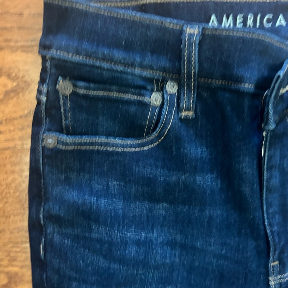 American Eagle Next Level Stretch Super Hi Rise Flare Jeans 4R - Picture 5 of 12